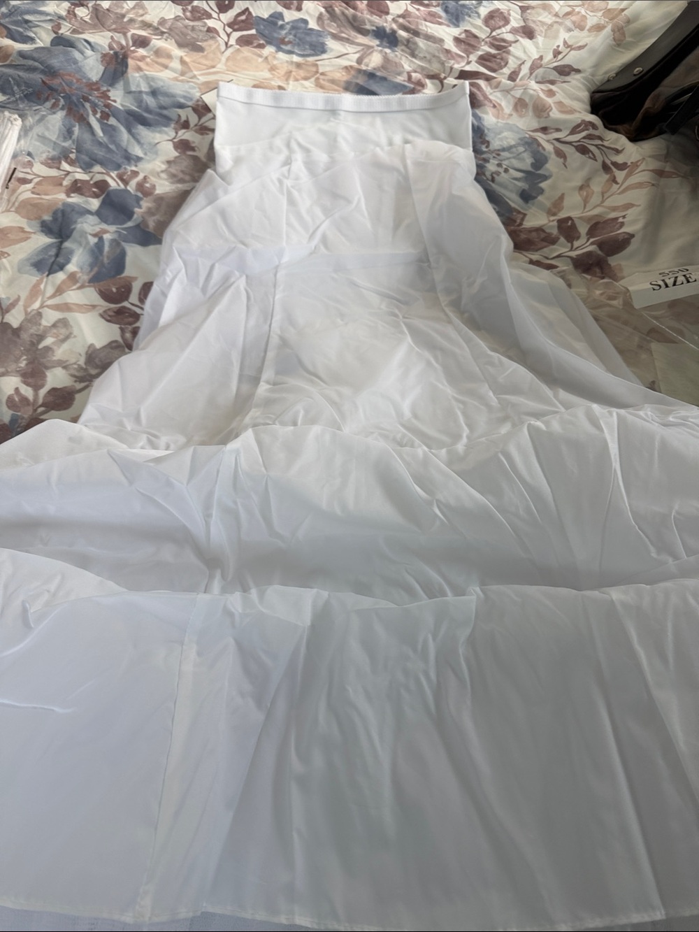 David's Bridal White Layered Crinoline Petticoat Slip